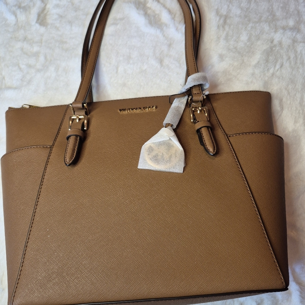 Michael Kors Tan Leather Tote Bag